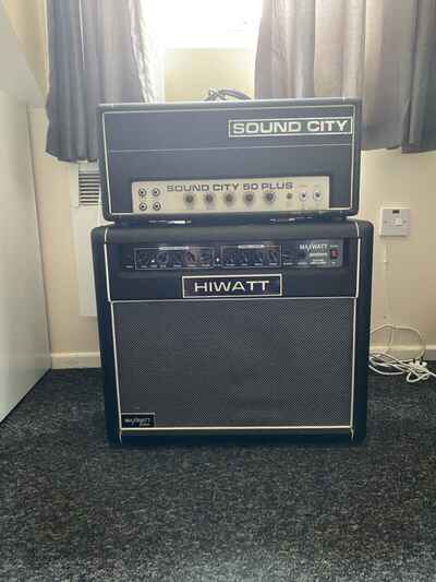 Vintage 1970s Sound City 50 Plus 50w Handwired Amplifier similar to Hiwatt DR504