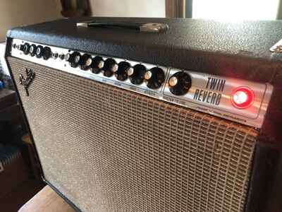 Vintage Clean 1973 Fender Twin Reverb w / Master Volume WOW!