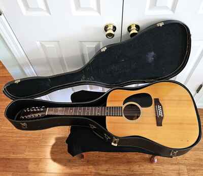 1976 Takamine Dreadnought 12 String Acoustic Guitar - Made in Japan