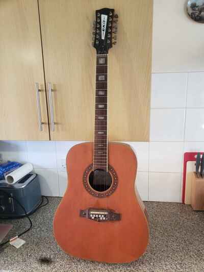 Eko 12 string Acoustic Guitar. Spares / repairs. No Reserve!