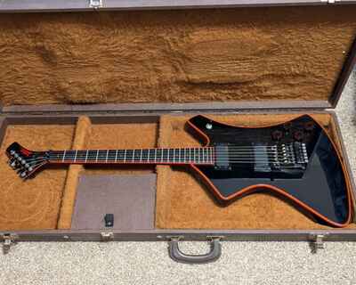 Washburn 1984 A20V BBR Stage Series VINTAGE MIJ Japan Ebony Guitar w / Case, EXC!