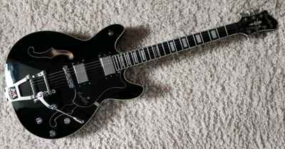 Hagstrom Tremar Viking Deluxe Blk