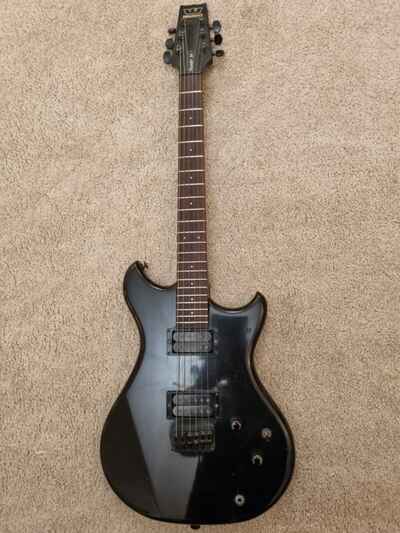 1984 Westone Thunder Jet black electric guitar made in Japan serial 4041093