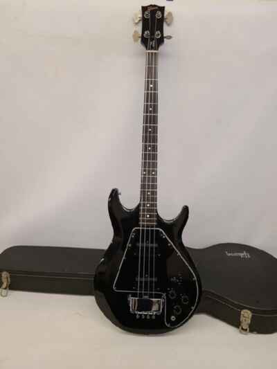 Vintage Gibson L9S Ripper Bass Black With Original Case Setup & Ready To Play