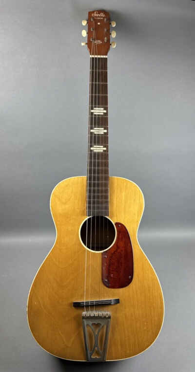 Vintage 1960s Harmony Stella H-927 Parlor Guitar Natural Finish Estate Found