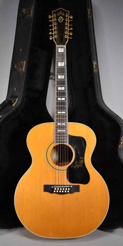 1979 Guild F-412-BLD Jumbo 12-String Acoustic Natural Blonde w / OHSC