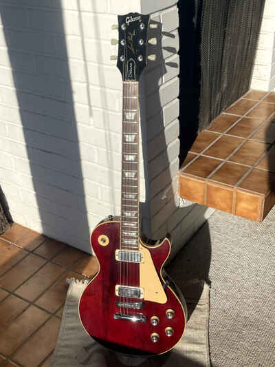 GIBSON LES PAUL DELUXE 1975 Wine Red w / OHC