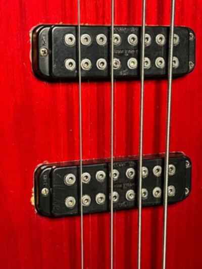 G&L El-Toro Bass 1983 matching headstock Transparent Red