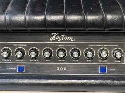 Vintage KUSTOM 300 P A. PA Amp amplifier Head Warm Spring reverb US boutique A++