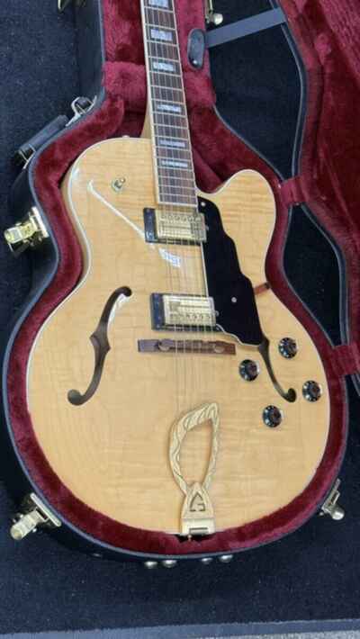 Guild Manhattan X-170 Archtop Electric Guitar Blonde w /  Case (ROC041800)