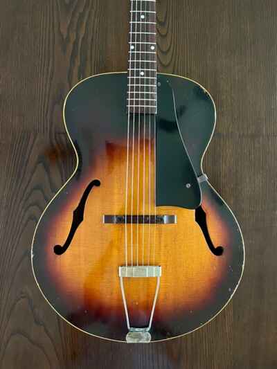 Vintage 1950s Gibson L-48 Archtop Acoustic Guitar Sunburst Finish-Original Case