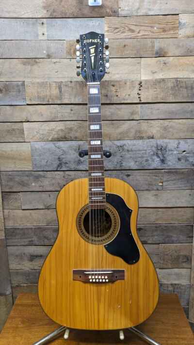 Hofner Vintage 1972 12 String Acoustic Guitar as-is Made in Germany