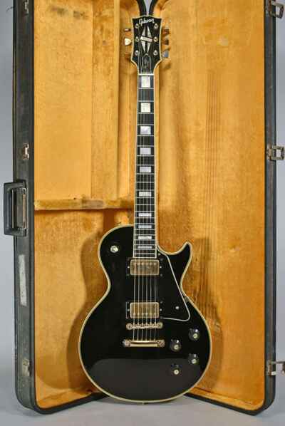 1969  /  70 Gibson Les Paul Custom Black Beauty Vintage Electric Guitar w / OHSC