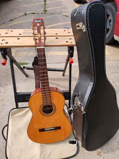 Vintage 1960 Matador Acoustic Guitar Mahogany Back w /  Case * Made in Japan *