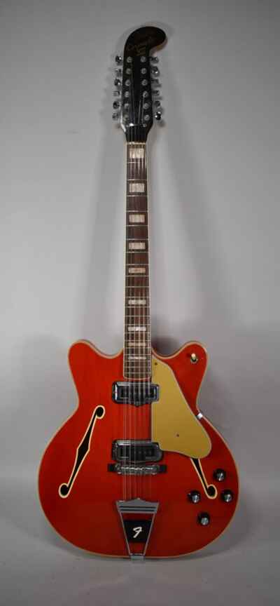 1966 Fender Coronado XII Cherry Red Finish 12 String Electric Guitar