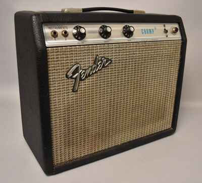 1973 Fender Champ 1x8 Combo Amplifier Silverface