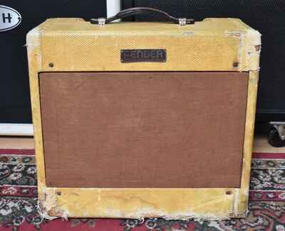 1953 Fender Deluxe 5B3 Wide Panel Tweed Amplifier