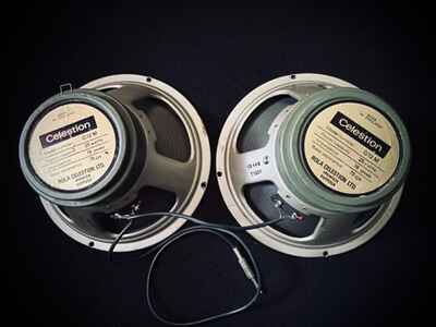 4 x CELESTION G12 M GREEN BACK 12 " VINTAGE SPEAKERS - made in ENGLAND