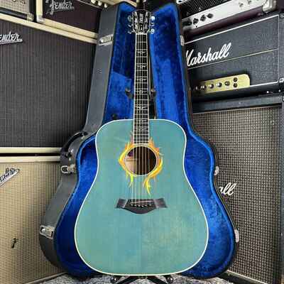 1985 Taylor Artist Blue A10E Rare Vintage Lemon Grove Acoustic Electric Guitar!