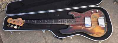 1961 Fender Precision BASS 100% ORIGINAL SUNBURST Rosewood Slab Board