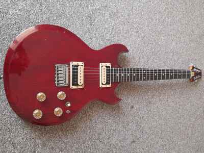 Aria Pro II CS-350 Cardinal 1981 See Thru Red Made in Japan Matsumoku