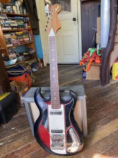 Vintage 60s Apollo Model 2235 Guitar  Big Horn Burns Bison Copy