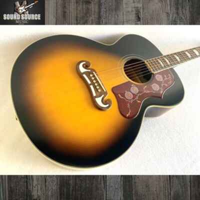 Epiphone Inspired by Gibson J-200, Hard Case, Aged Vintage Sunburst