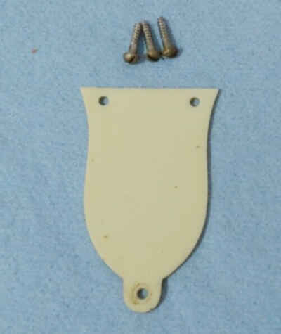 Original 1961 KAY K100 Vanguard TRUSS ROD COVER w / All (3) Orig MOUNTING SCREWS