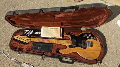 Vintage Peavey T-60 1980s Guitar USA  ~  Natural Original Case Made In USA!