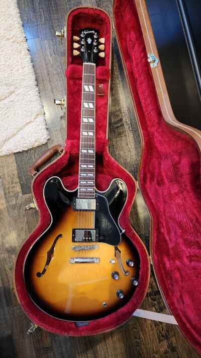 Gibson ES-345 Semi-Hollowbody Electric Guitar - Vintage Burst Gloss With Case