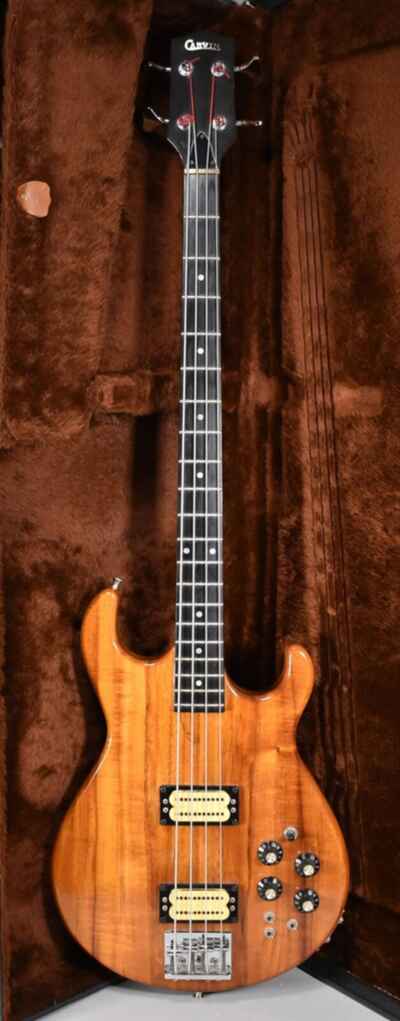 1980s Carvin LB-50 Bass Natural Koa w / OHSC