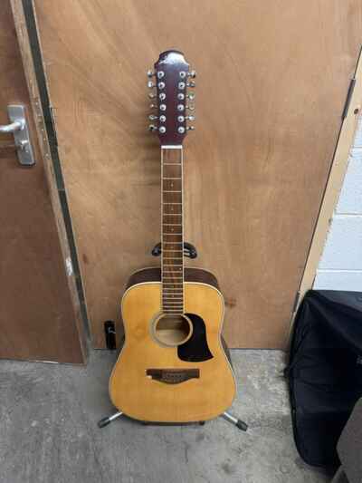 Aria AW-20t N Acoustic Guitar 12 String Dreadnought  Spare Or Repair