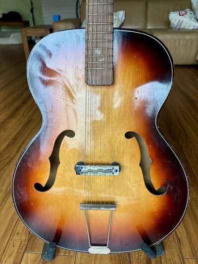 Archtop Vintage Gitarre, Schlaggitarre, gut erhalten