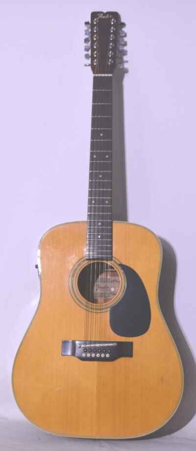 Fender F55-12 12 String Acoustic / Electric MIJ 1970s Great Condition Extras Case