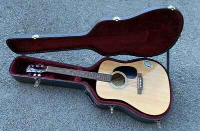 Vintage Square Fender Guitar With Original Case