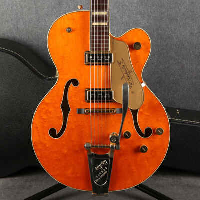 Gretsch G6120TG-DS Players Edition Nashville HB Roundup Orange - Case - 2nd Hand