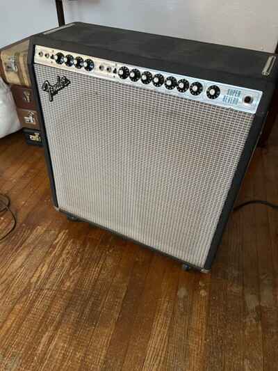 vintage 1979 tube  fender super reverb amp + extras!