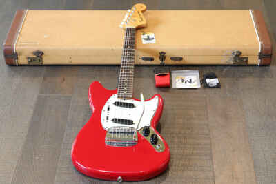 Vintage! 1964 Fender Mustang Electric Guitar Dakota Red ALL Original! + OHSC