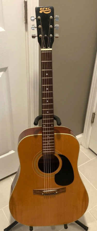 Hondo H155 Vintage Acoustic Guitar Korea Circa 1980