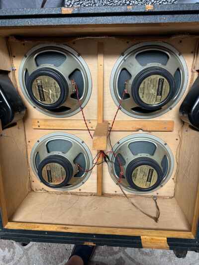 4 Vintage Marshall  Celestion Blackbacks 1970s  Clean!!!