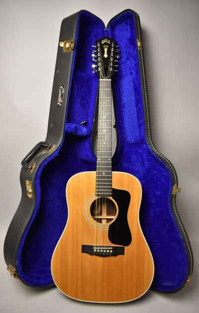 1978 Guild G312NT 12 String Acoustic Natural Finish W / OHSC