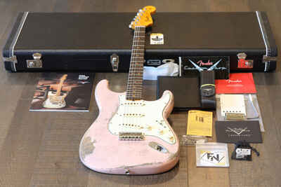 2023 Fender CS Greg Fessler Masterbuilt 1964 Strat Heavy Relic Shell Pink + OHSC