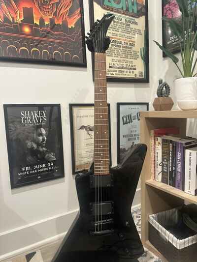 Rare Epiphone Explorer 1984 Black EMG Active Pickups Hetfield Metallica