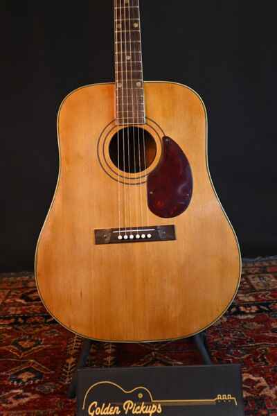 Circa 1964 Kay 6100 Country Flat Top Acoustic Dreadnought Guitar Natural Finish