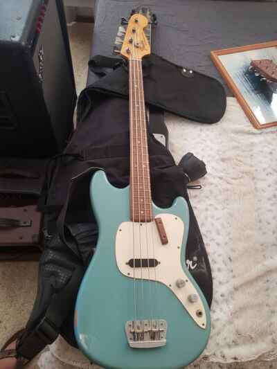 1972 Fender Musicmaker Bass Guitar Daphnie Blue