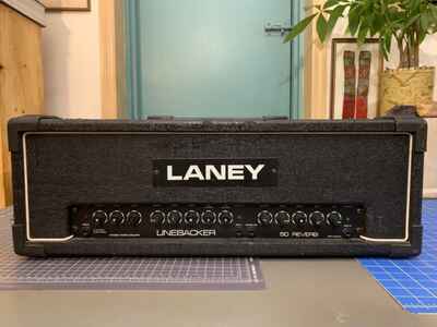 Vintage LANEY Linebacker 50 Reverb Head 2 Channel Made In England