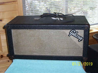 Vintage 1966 GIBSON Plus 50 Slave amplifier 2 10" CTS Alnico speakers amp used