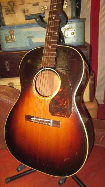 Vintage 1947 Gibson LG-2 Small Bodied Acoustic Sunburst