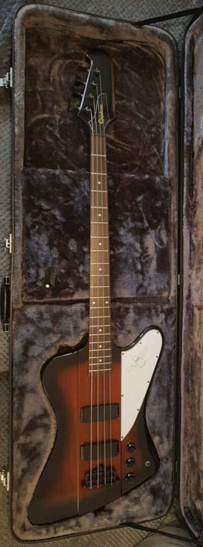 Epiphone - Thunderbird Bass - Vintage Sunburst, Mahogany Body & Carry case.