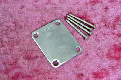 Vintage 1965 Fender PRE-CBS Stratocaster L-series Neckplate w /  Screws Telecaster